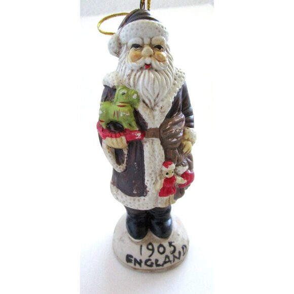 VTG Commodore Mfg.Corp. Antique Santa Collectibles 1905 England Ornament Ceramic - Picture 2 of 16
